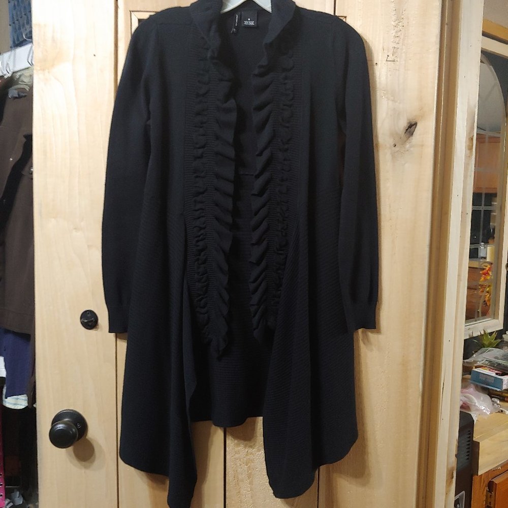 New Directions womans black cardigan sweater   size m